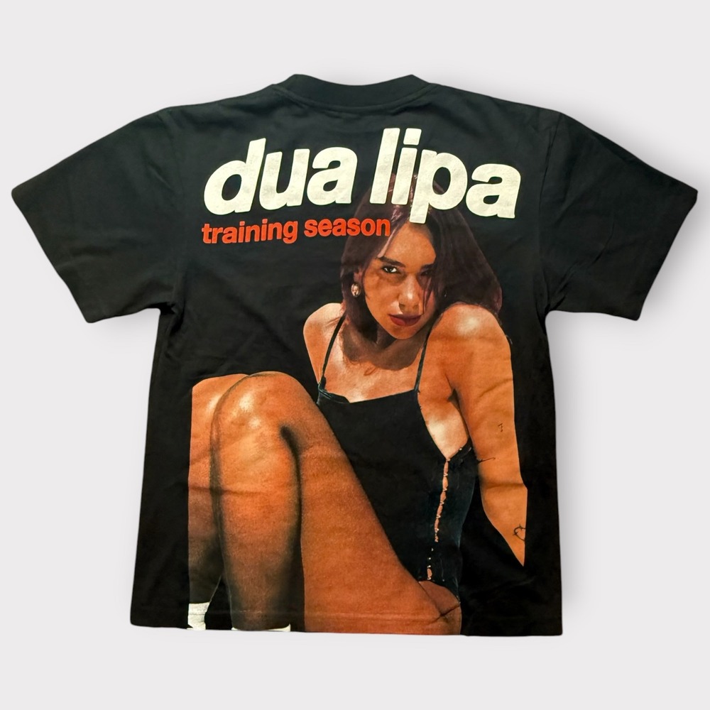 Dua Lipa Training Season Black Graphic T-Shirt Small Official Merch Tour Tee
